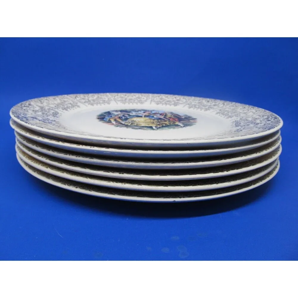 The Sebring Pottery Co. Chantilly Set Of 6 Vintage 10